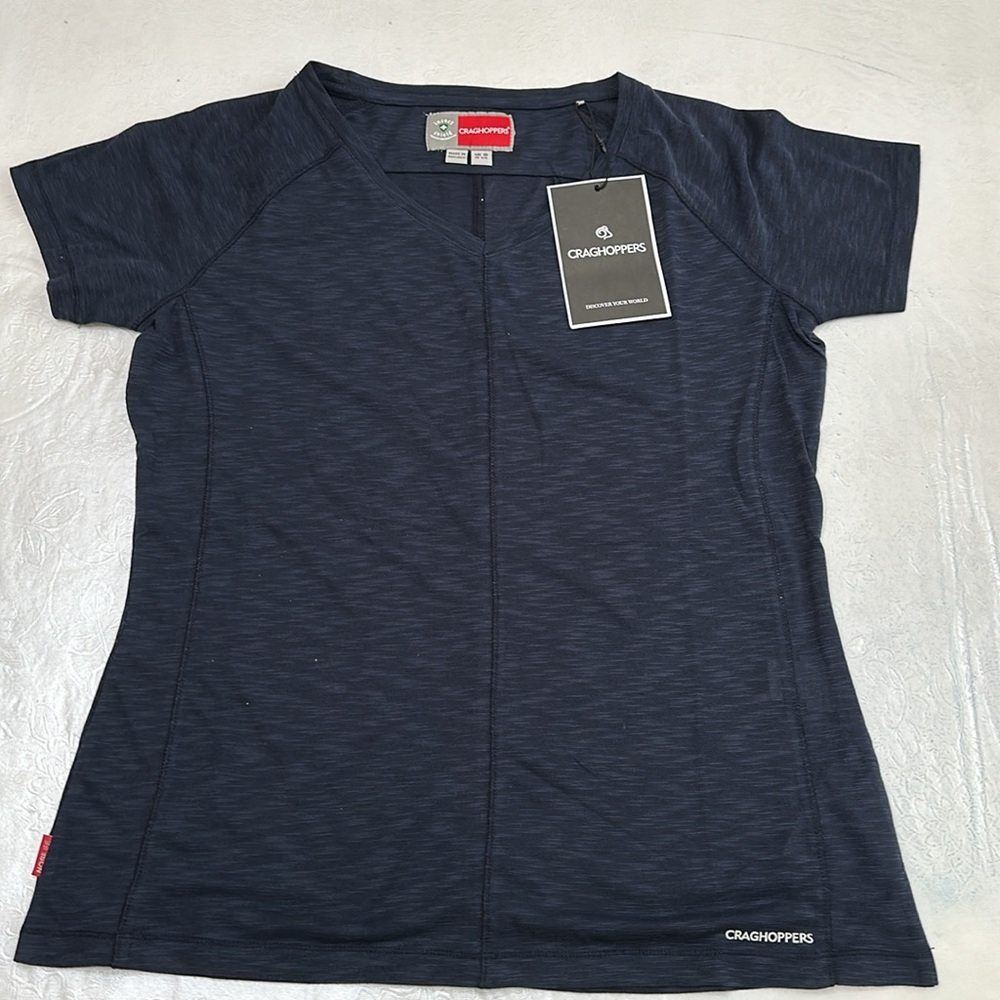 Craghoppers NOSILIFE GALENA SHORT SLEEVE TEE - Blue Navy - Picture 4 of 16